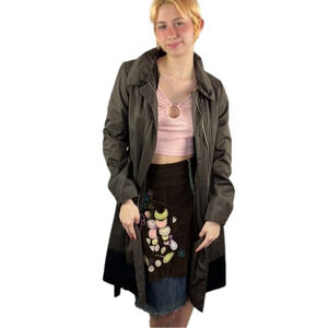 Chicagallery Haute Couture Taupe Belted Trench Coat